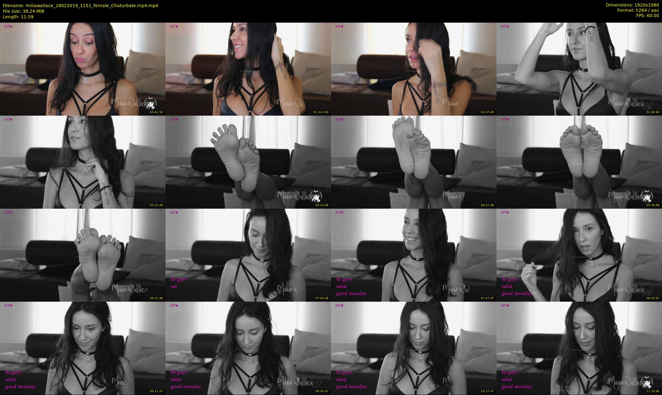 miiiawallace — 12 minute Chaturbate female cam show recording, 1080p, Feb 18, 2019