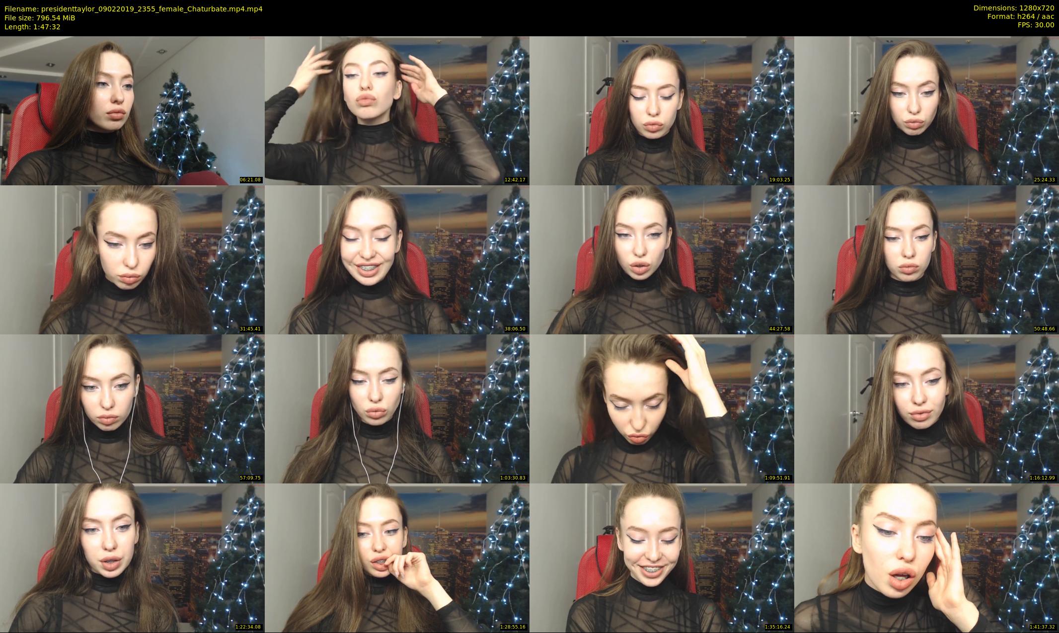 presidenttaylor — 108 minute Chaturbate female cam show recording, 720p, Feb 9, 2019