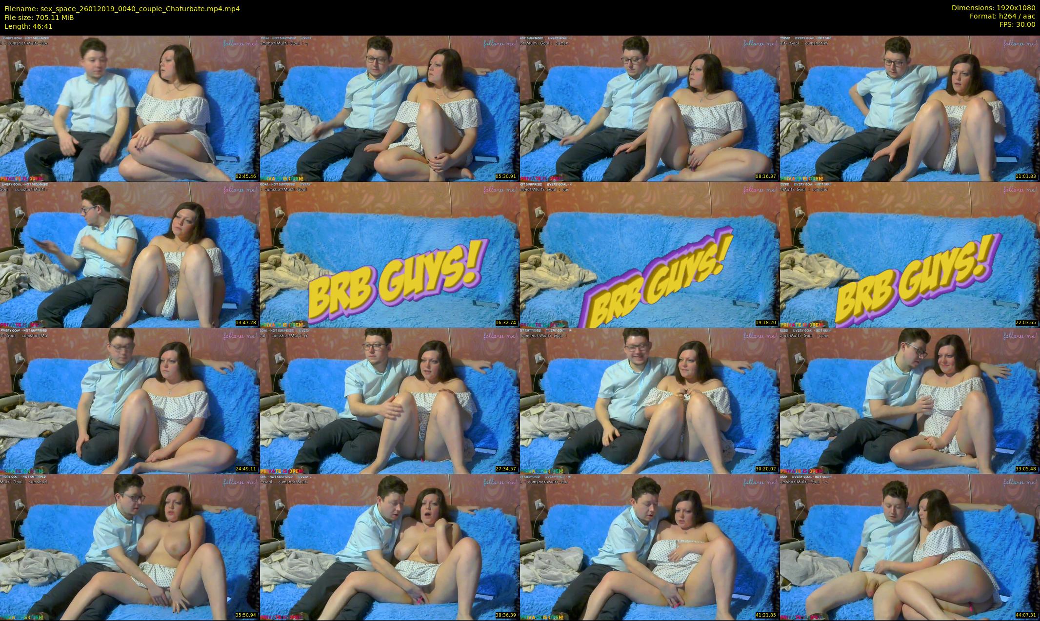 sex_space — 47 minute Chaturbate couple cam show recording, 1080p, Jan 26, 2019