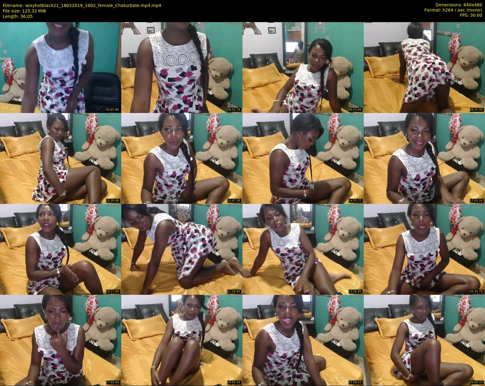sexyhotblack21 — 37 minute Chaturbate female cam show recording, 480p, Feb 18, 2019