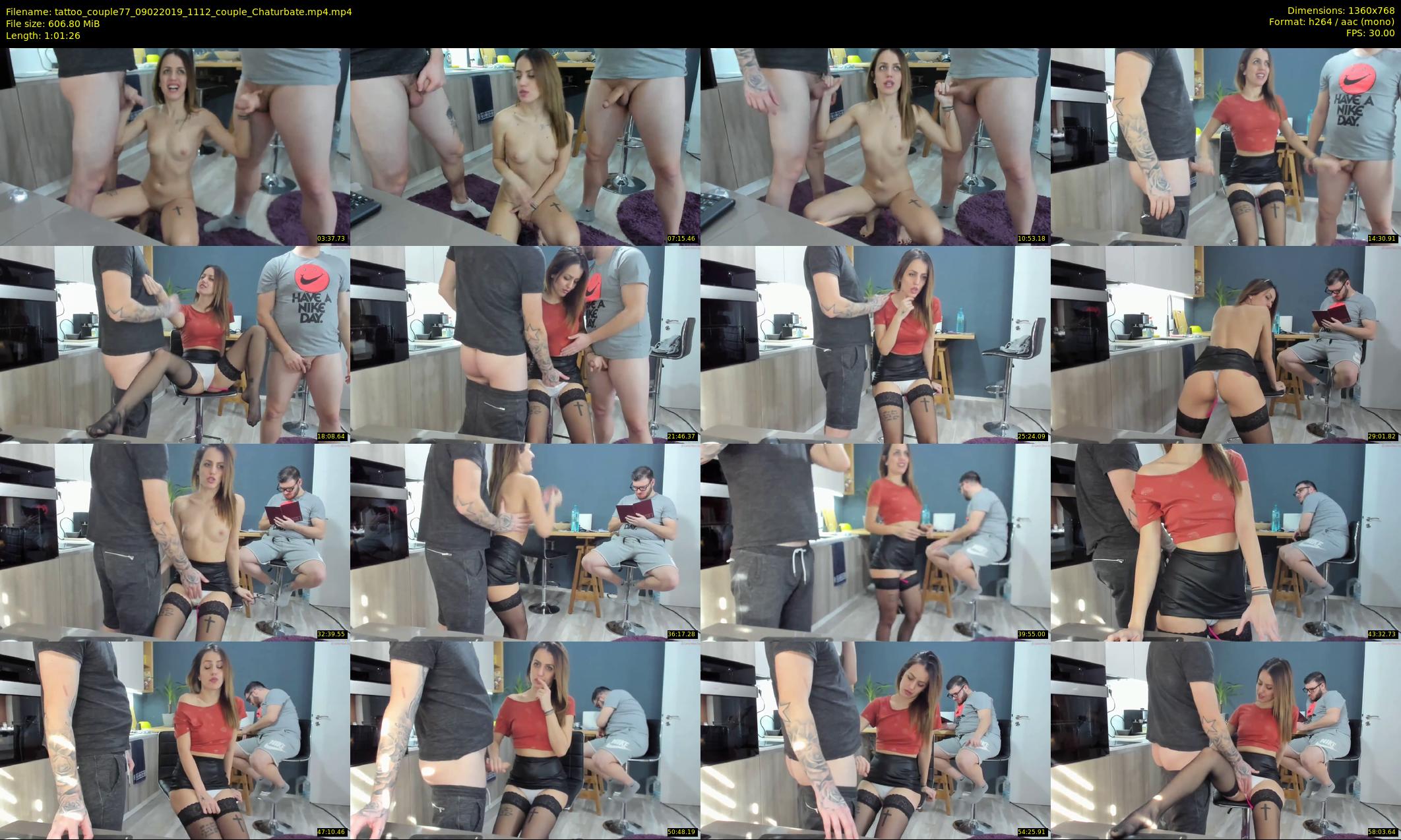 tattoo_couple77 — 62 minute Chaturbate couple cam show recording, 720p, Feb 9, 2019