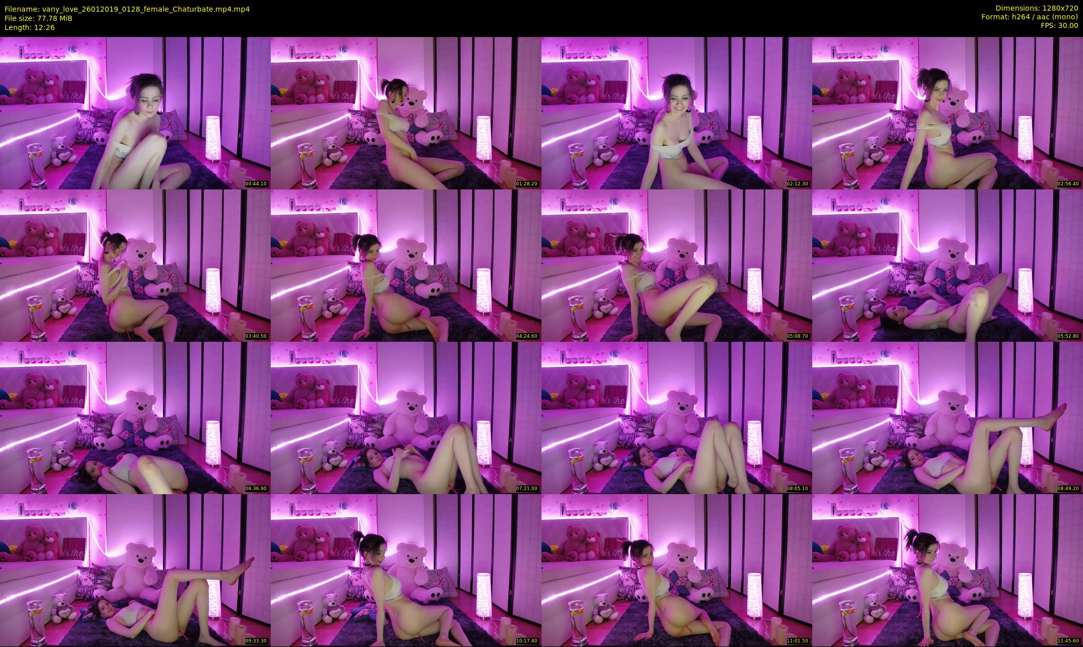 vany_love — 13 minute Chaturbate female cam show recording, 720p, Jan 26, 2019