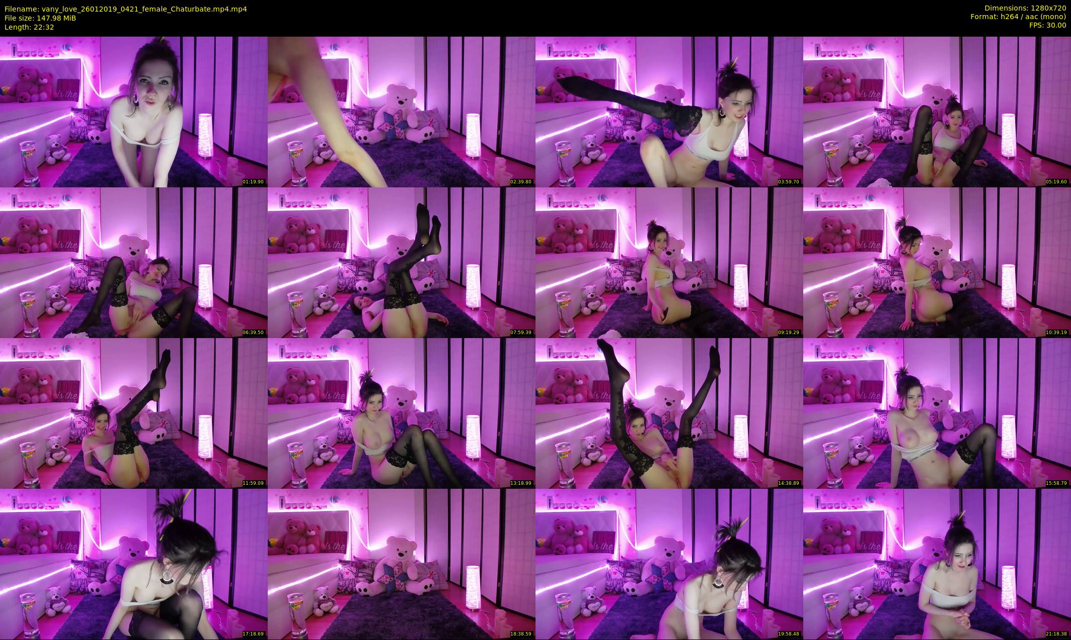 vany_love — 23 minute Chaturbate female cam show recording, 720p, Jan 26, 2019