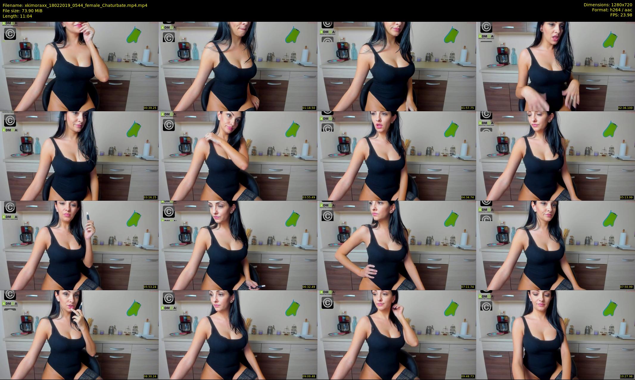 xkimoraxx — 12 minute Chaturbate female cam show recording, 720p, Feb 18, 2019
