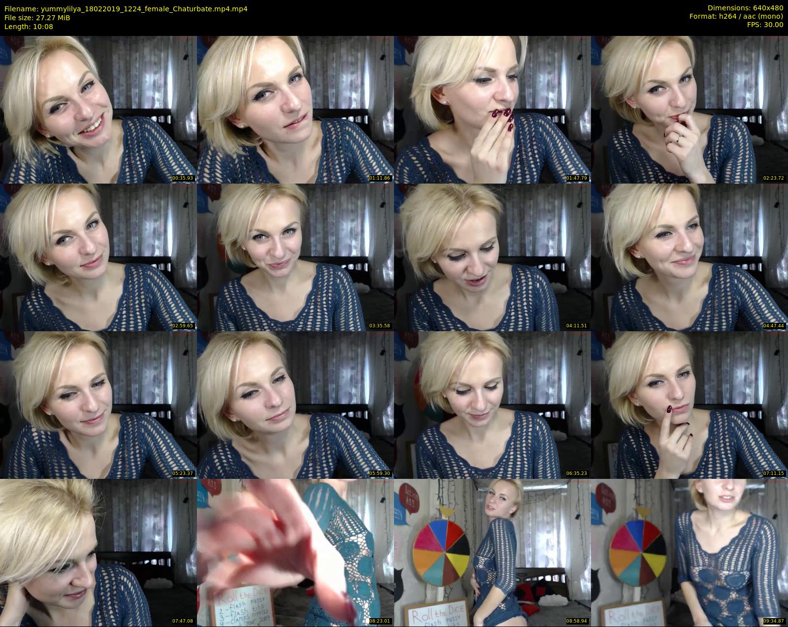 yummylilya — 11 minute Chaturbate female cam show recording, 480p, Feb 18, 2019