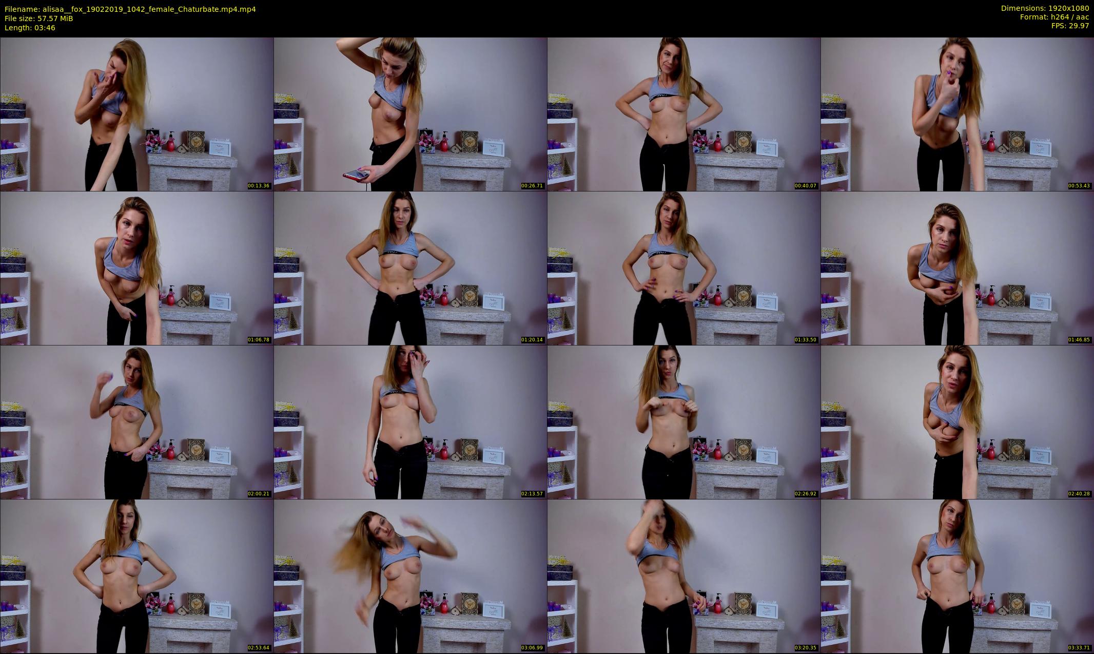 alisaa__fox — 4 minute Chaturbate female cam show recording, 1080p, Feb 19, 2019