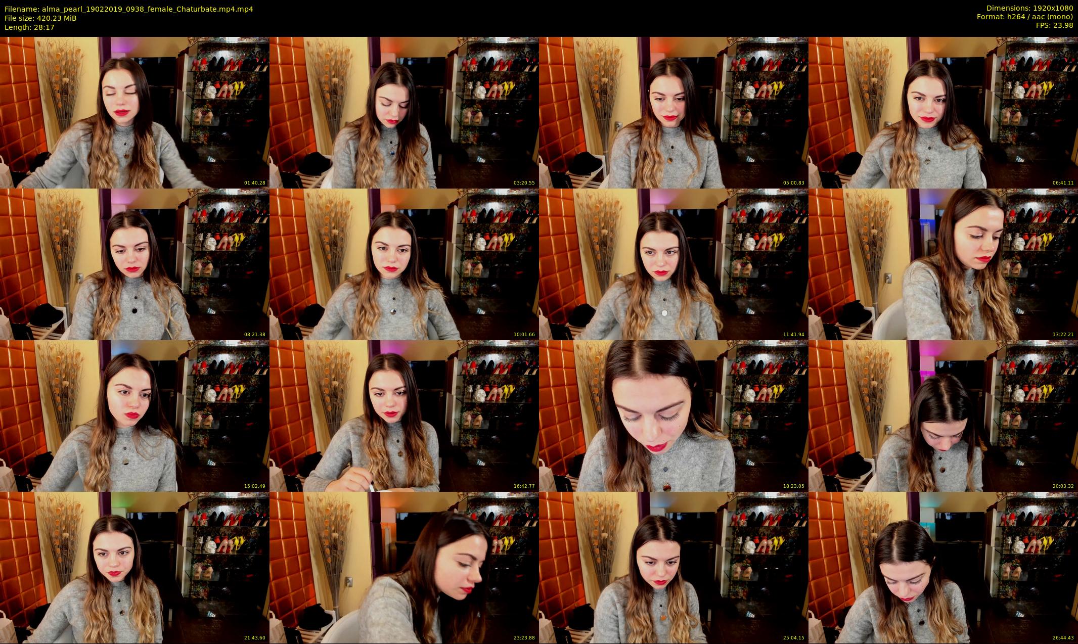 alma_pearl — 29 minute Chaturbate female cam show recording, 1080p, Feb 19, 2019