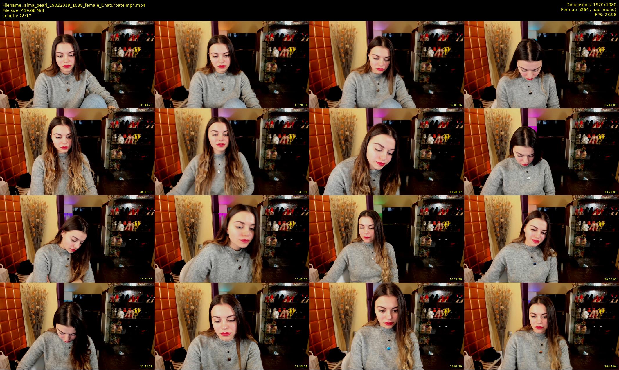 alma_pearl — 29 minute Chaturbate female cam show recording, 1080p, Feb 19, 2019