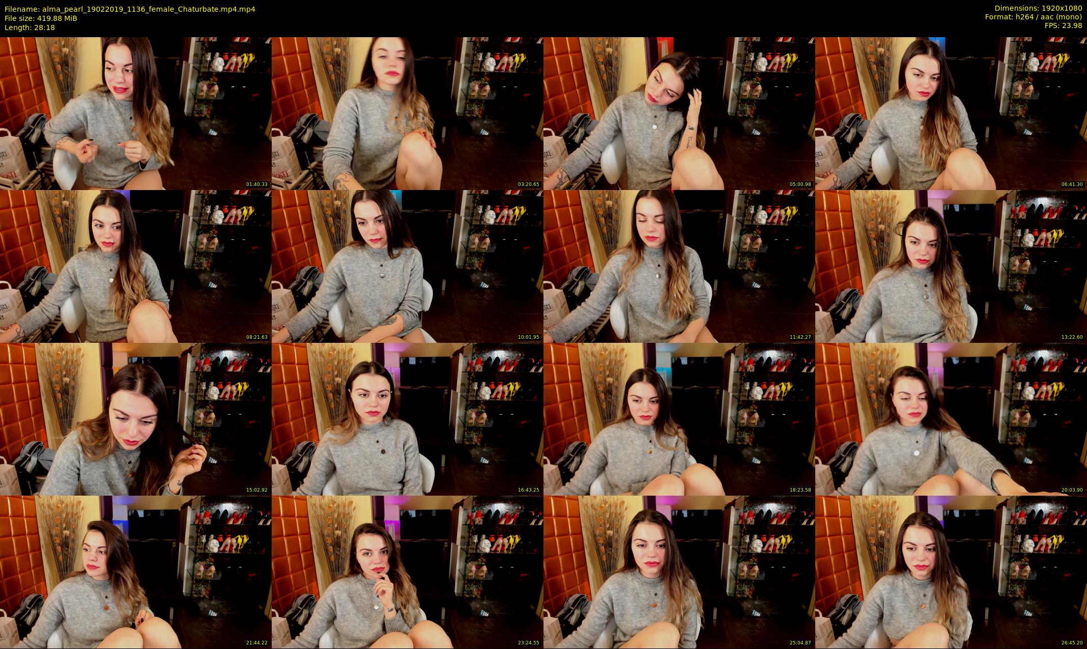 alma_pearl — 29 minute Chaturbate female cam show recording, 1080p, Feb 19, 2019
