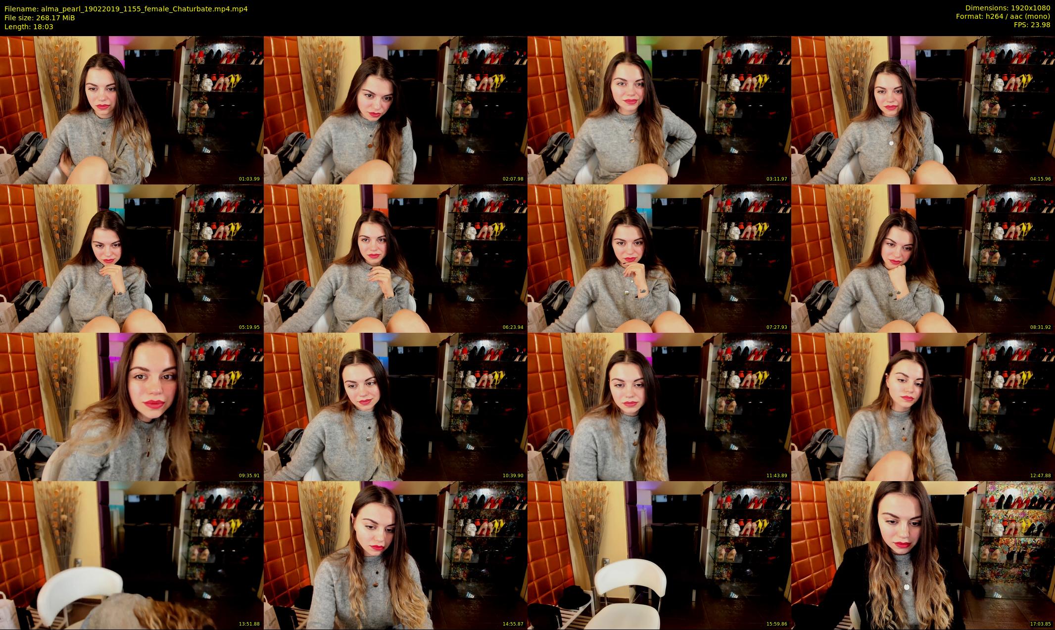 alma_pearl — 19 minute Chaturbate female cam show recording, 1080p, Feb 19, 2019