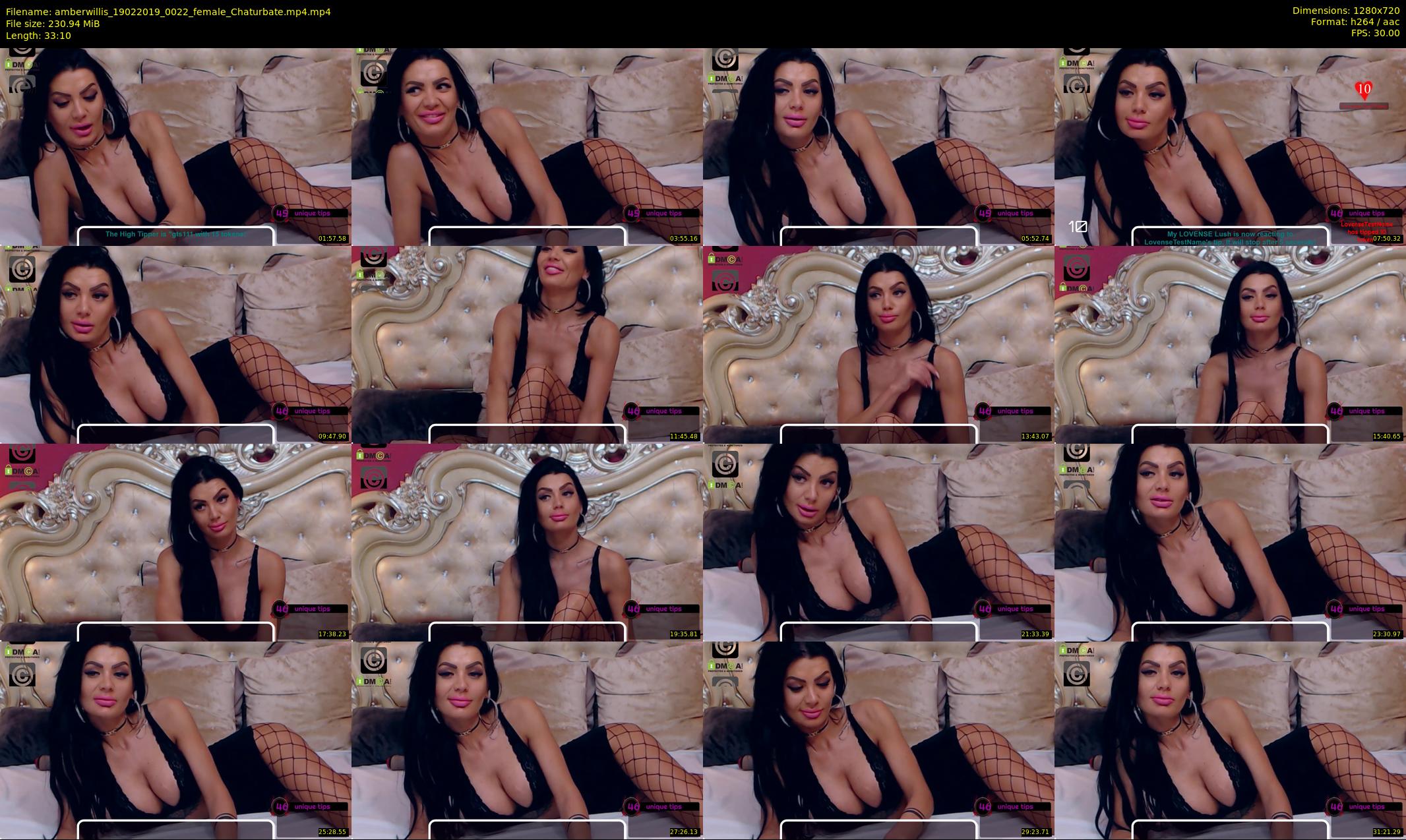 amberwillis — 34 minute Chaturbate female cam show recording, 720p, Feb 19, 2019