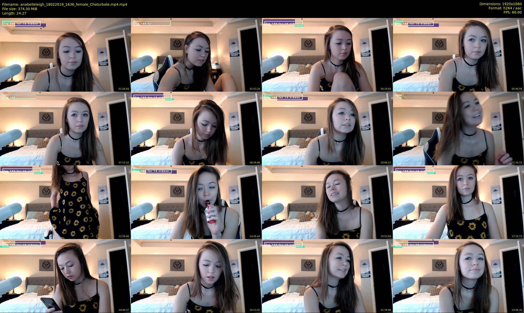 anabelleleigh — 25 minute Chaturbate female cam show recording, 1080p, Feb 18, 2019