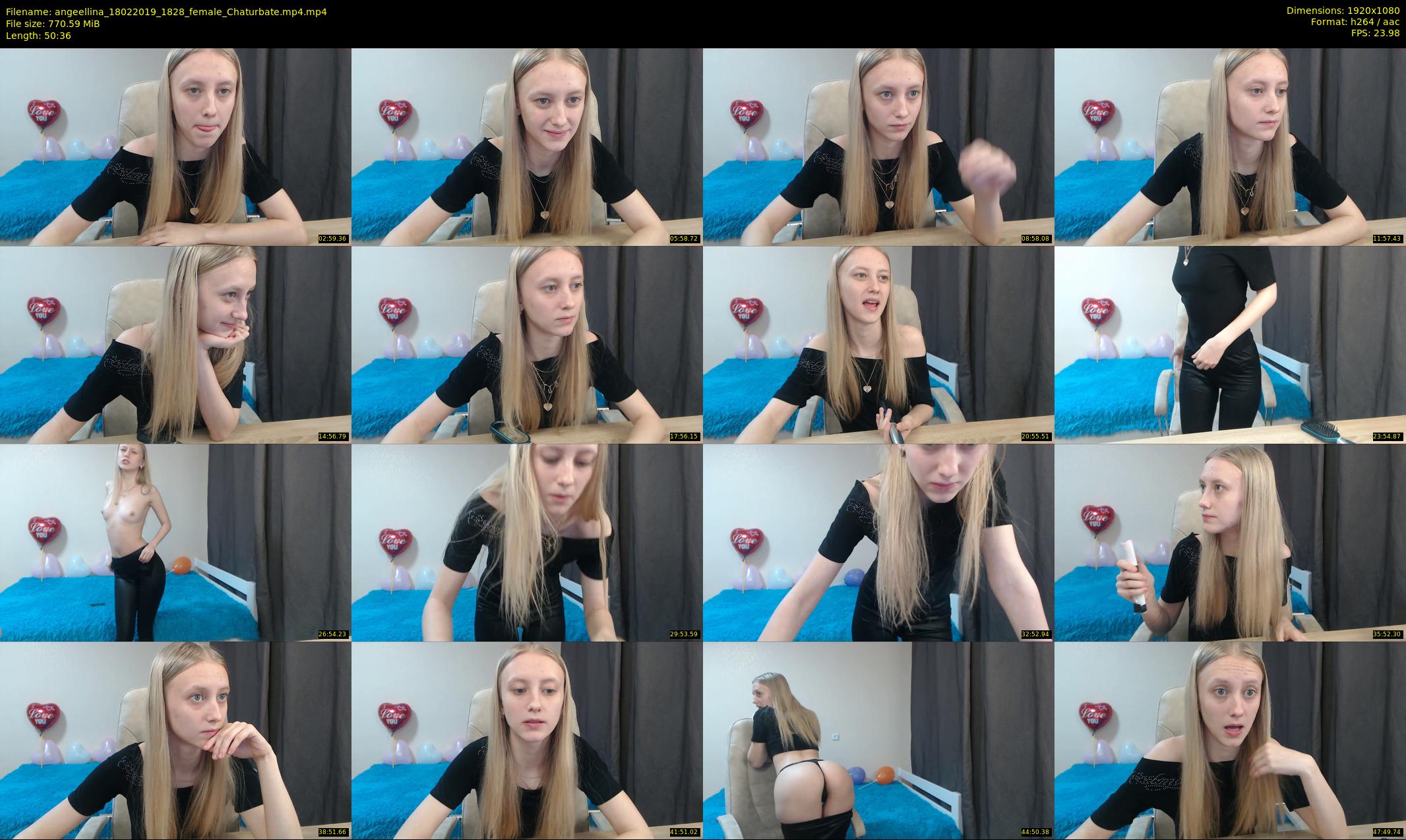 angeellina — 51 minute Chaturbate female cam show recording, 1080p, Feb 18, 2019