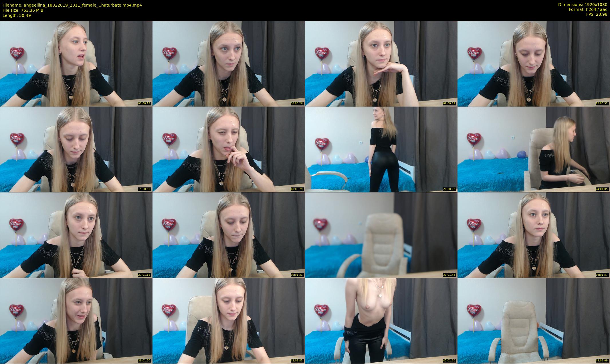 angeellina — 51 minute Chaturbate female cam show recording, 1080p, Feb 18, 2019