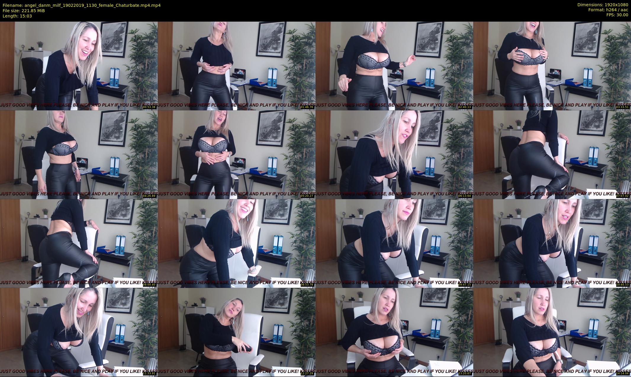 angel_danm_milf — 16 minute Chaturbate female cam show recording, 1080p, Feb 19, 2019