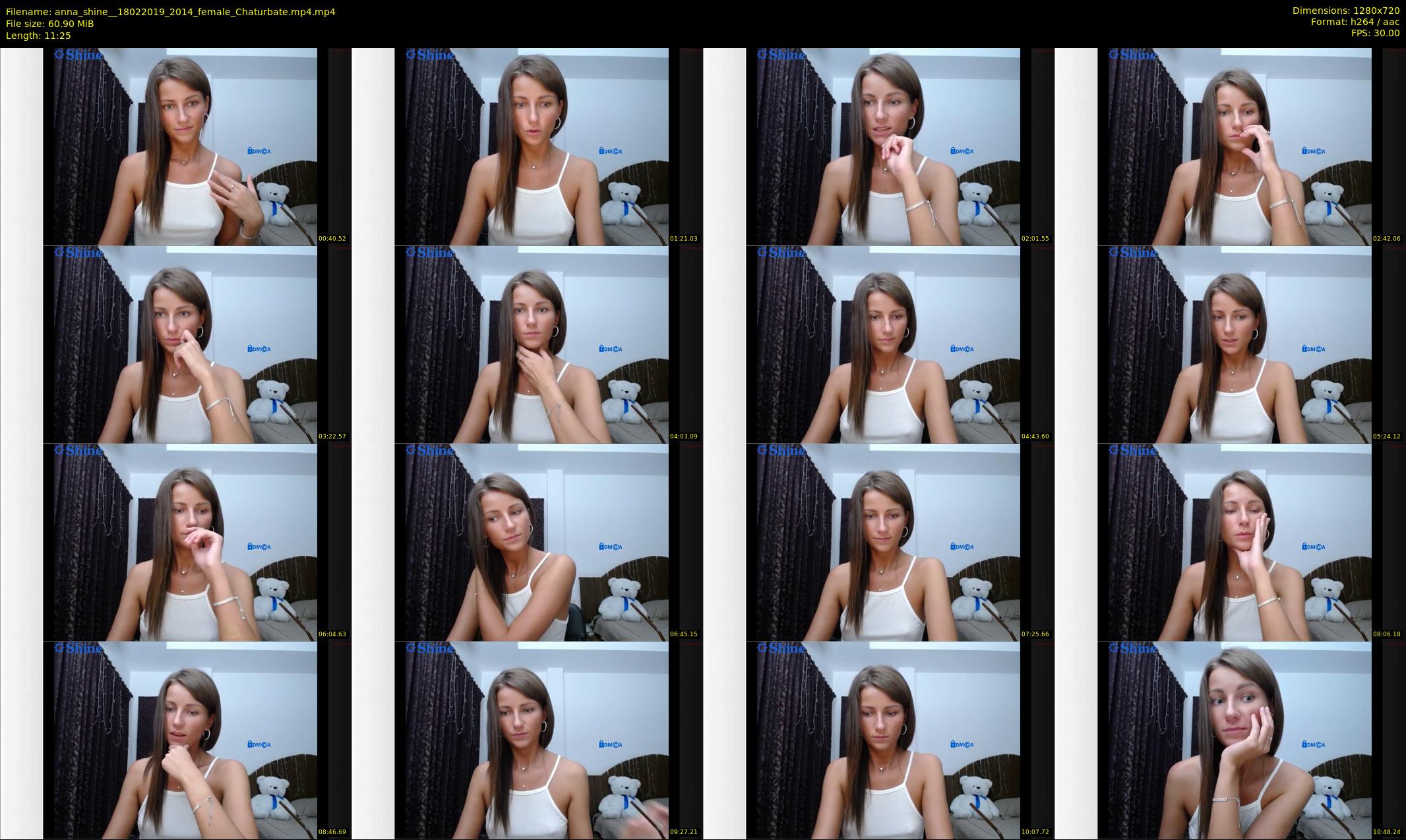 anna_shine_ — 12 minute Chaturbate female cam show recording, 720p, Feb 18, 2019