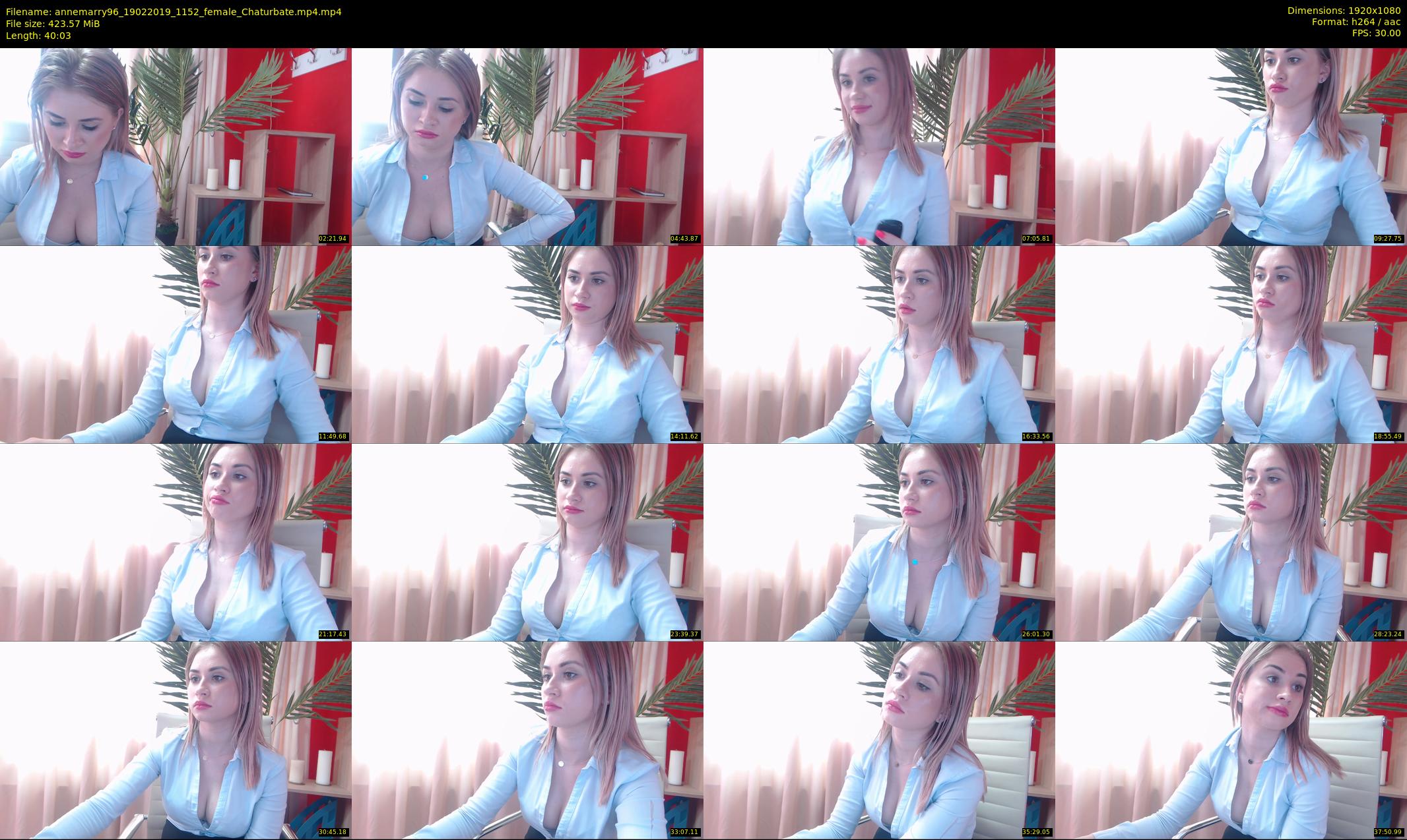 annemarry96 — 41 minute Chaturbate female cam show recording, 1080p, Feb 19, 2019