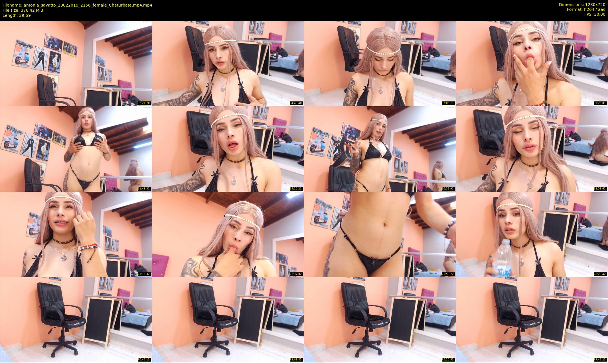 antonia_savatto — 40 minute Chaturbate female cam show recording, 720p, Feb 18, 2019