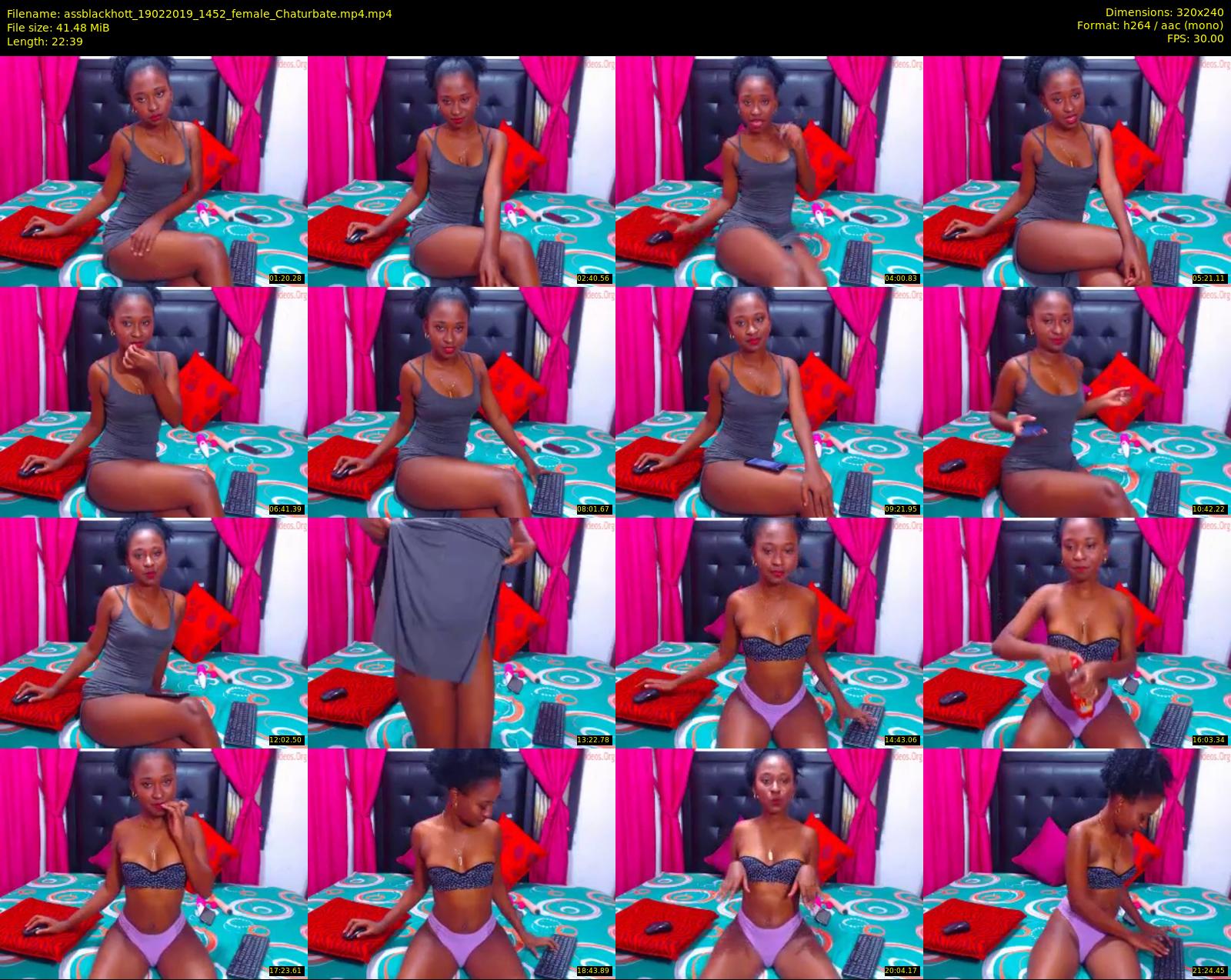 assblackhott — 23 minute Chaturbate female cam show recording, SD, Feb 19, 2019