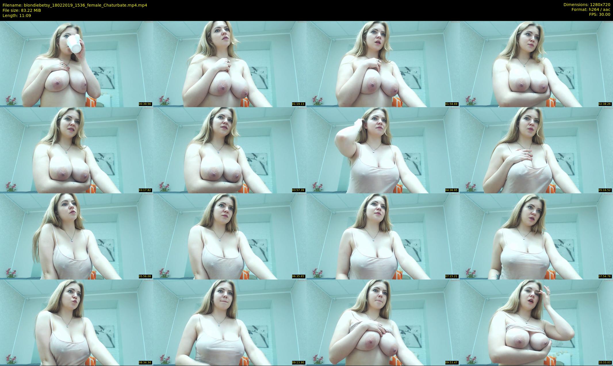 blondiebetsy — 12 minute Chaturbate female cam show recording, 720p, Feb 18, 2019
