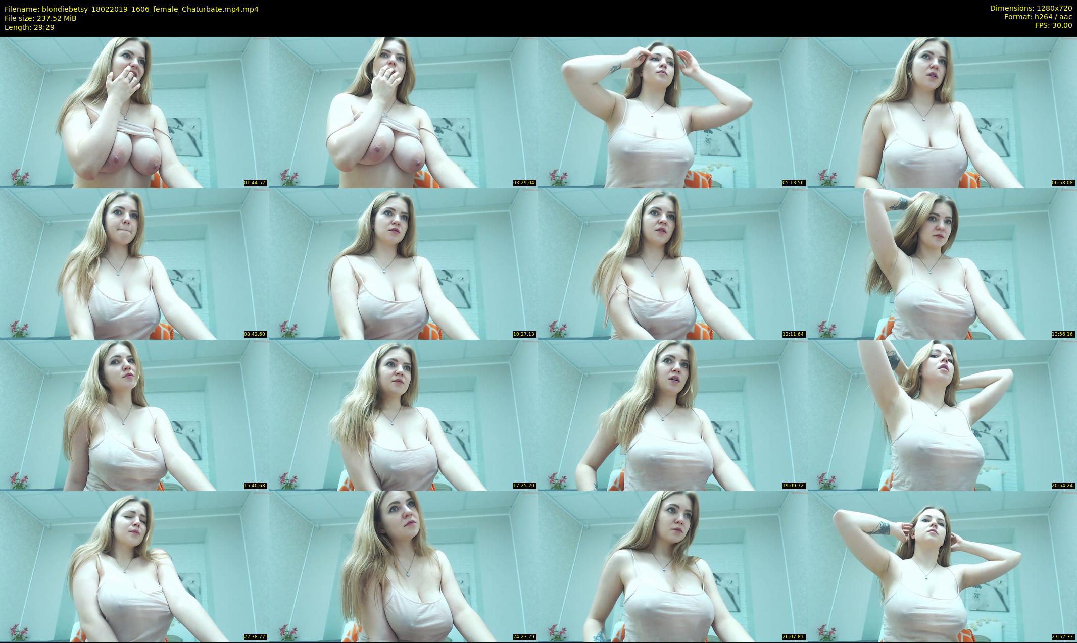 blondiebetsy — 30 minute Chaturbate female cam show recording, 720p, Feb 18, 2019