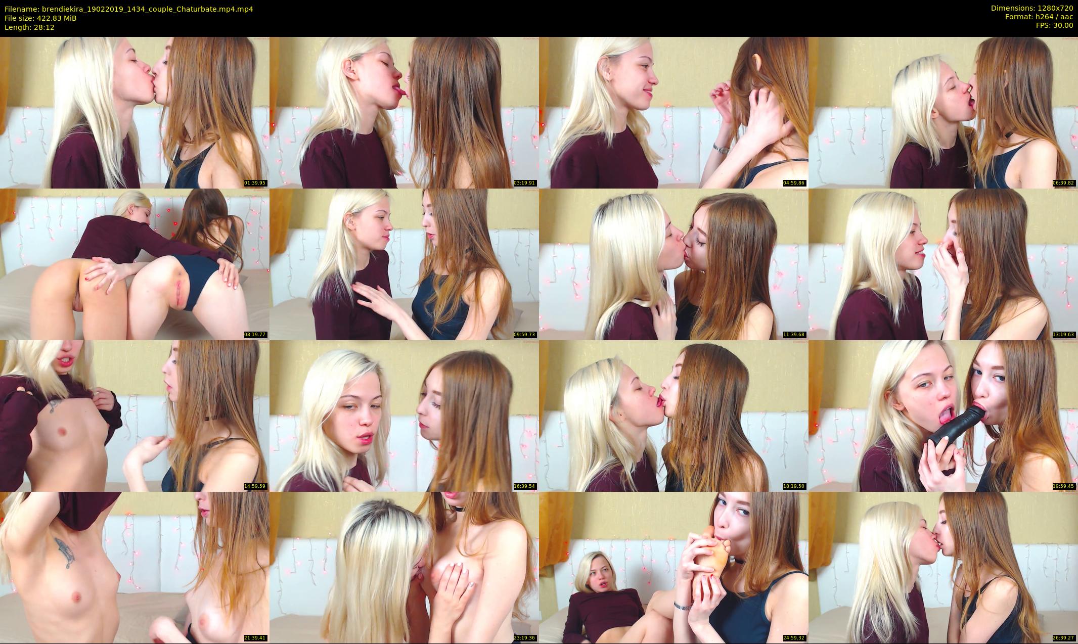 brendiekira — 29 minute Chaturbate couple cam show recording, 720p, Feb 19, 2019