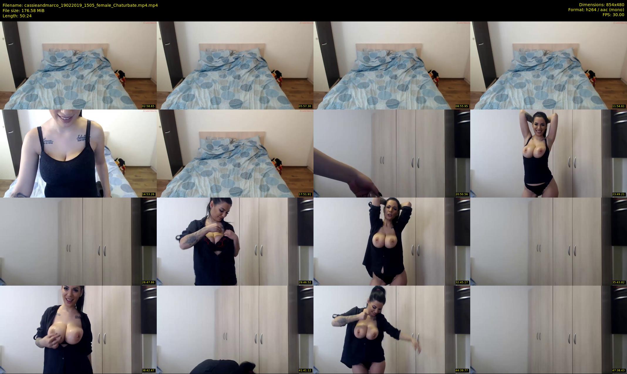 cassieandmarco — 51 minute Chaturbate female cam show recording, 480p, Feb 19, 2019