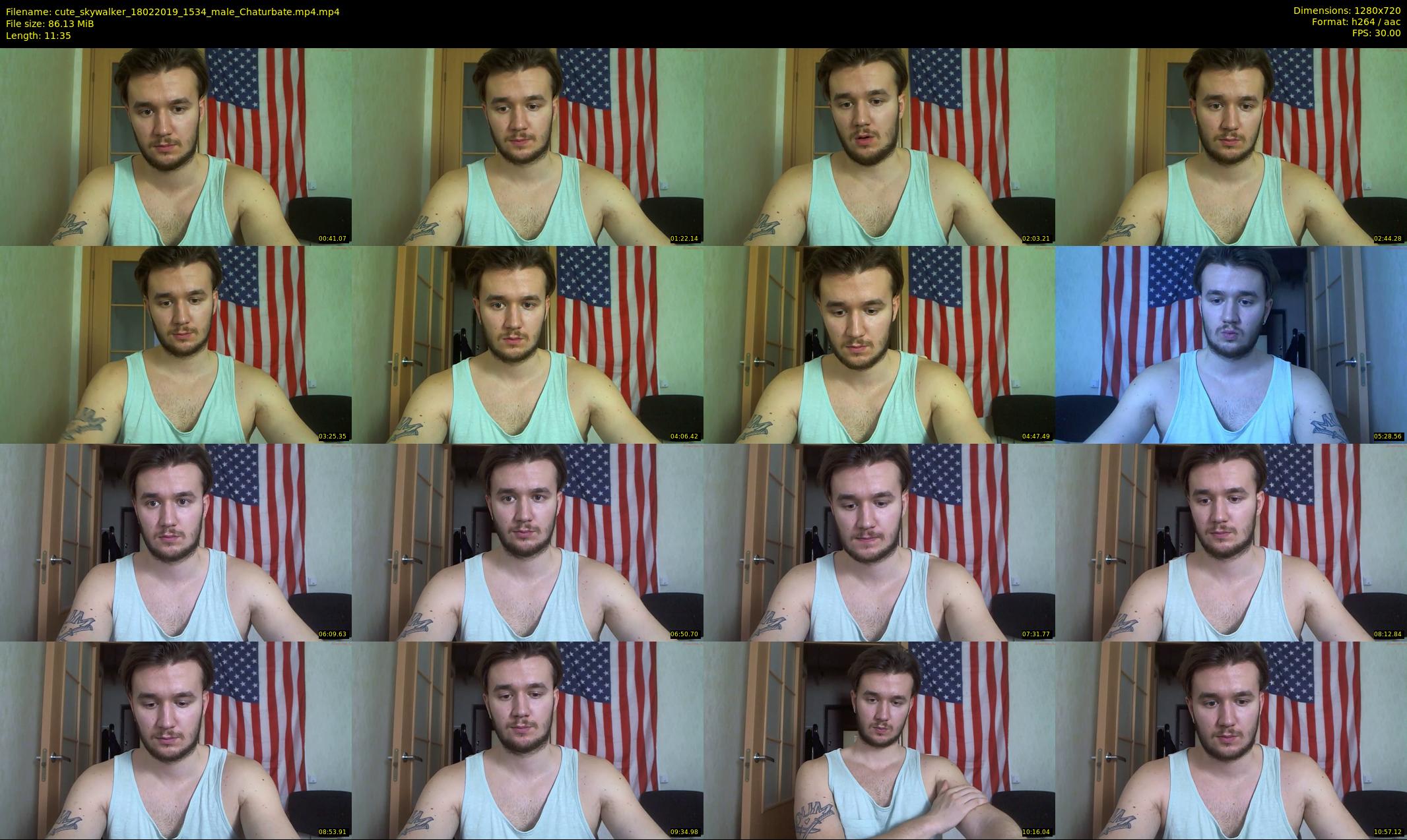 cute_skywalker — 12 minute Chaturbate male cam show recording, 720p, Feb 18, 2019