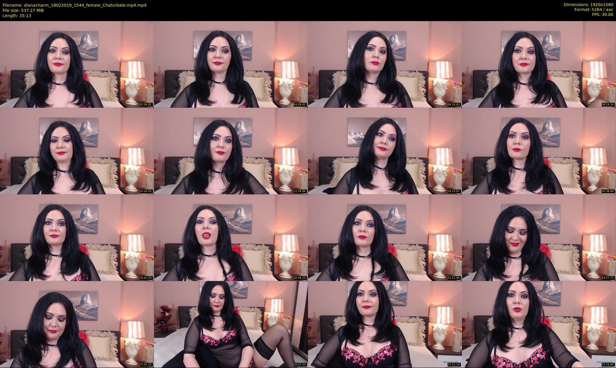 dianacharm — 36 minute Chaturbate female cam show recording, 1080p, Feb 18, 2019