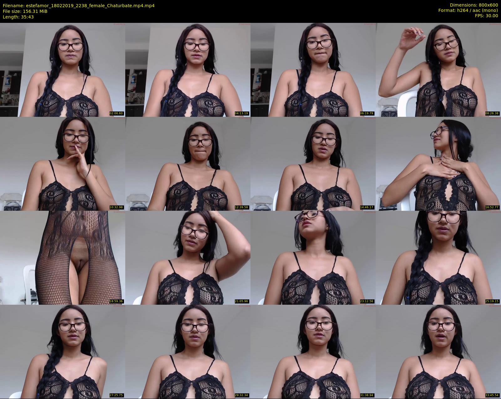 estefamor — 36 minute Chaturbate female cam show recording, 480p, Feb 18, 2019