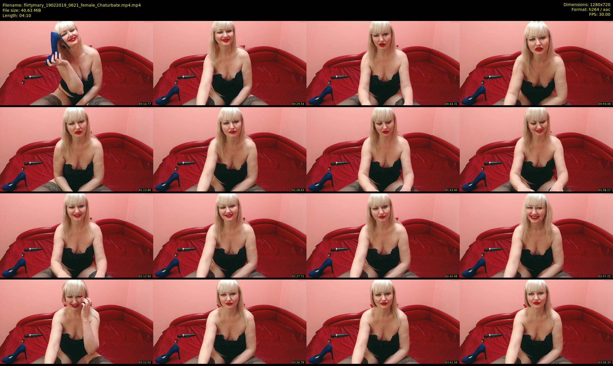 flirtymary — 5 minute Chaturbate female cam show recording, 720p, Feb 19, 2019