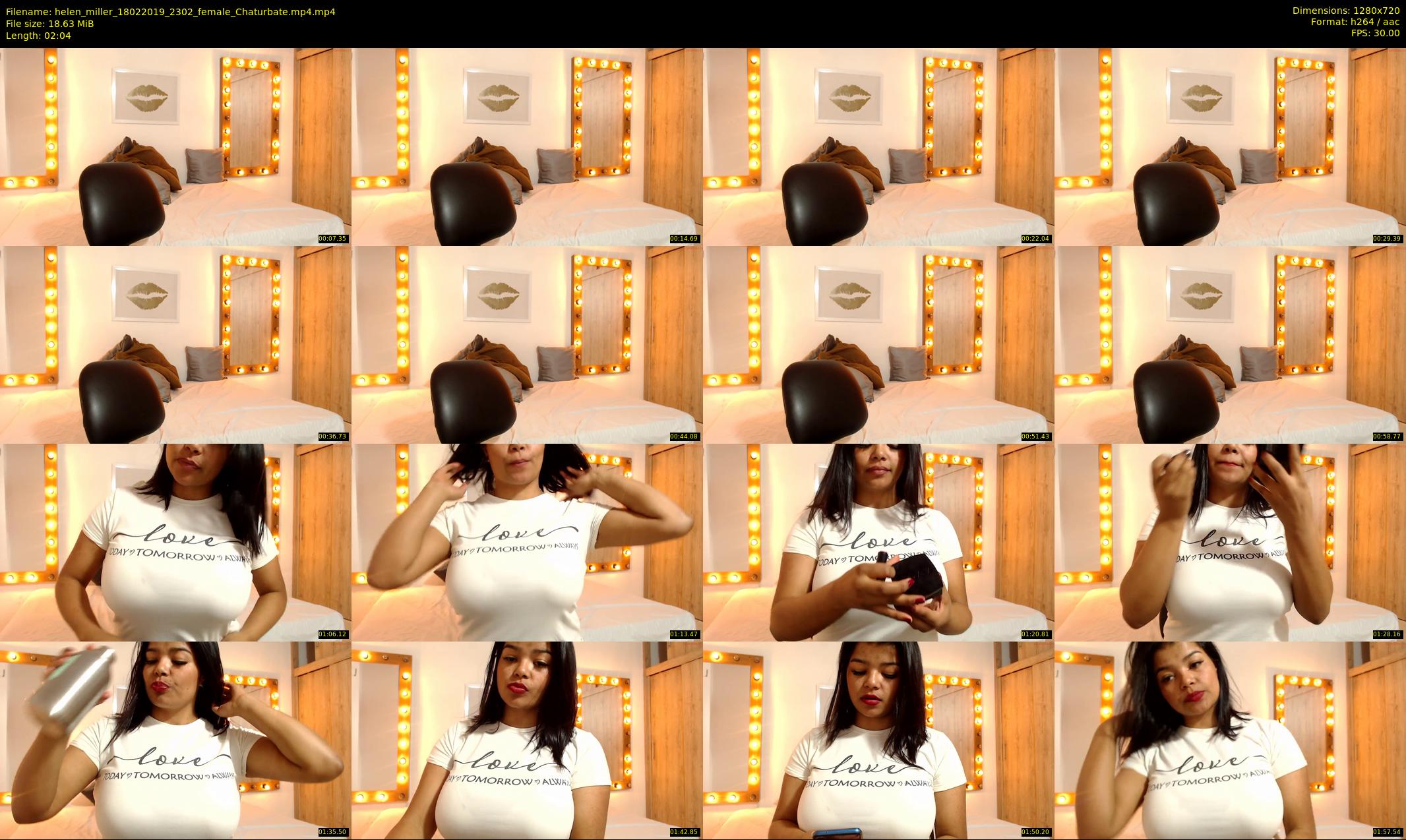 helen_miller — 3 minute Chaturbate female cam show recording, 720p, Feb 18, 2019