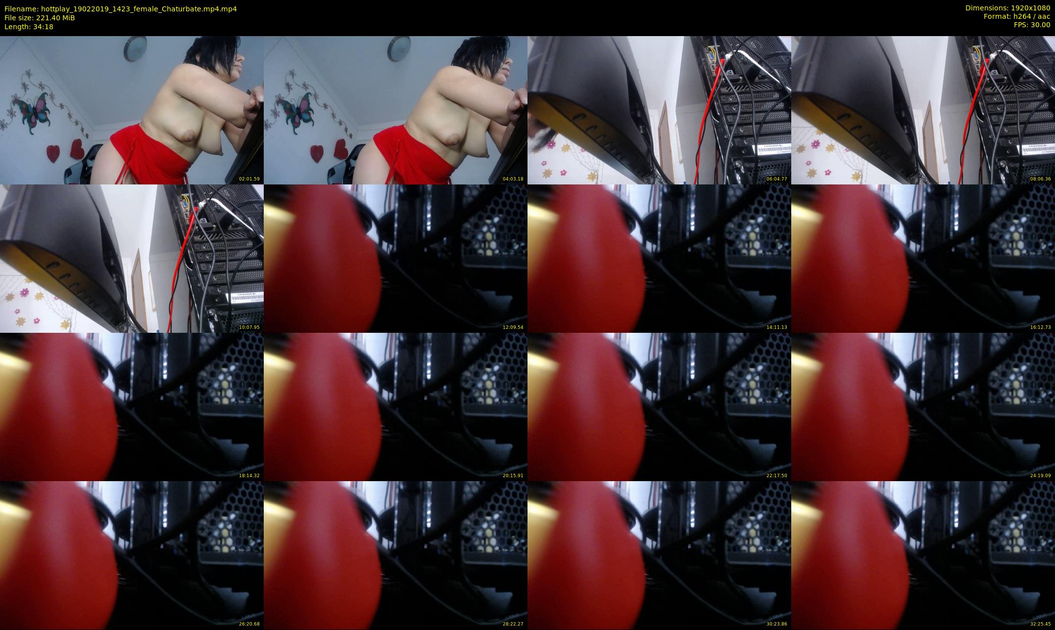 hottplay — 35 minute Chaturbate female cam show recording, 1080p, Feb 19, 2019