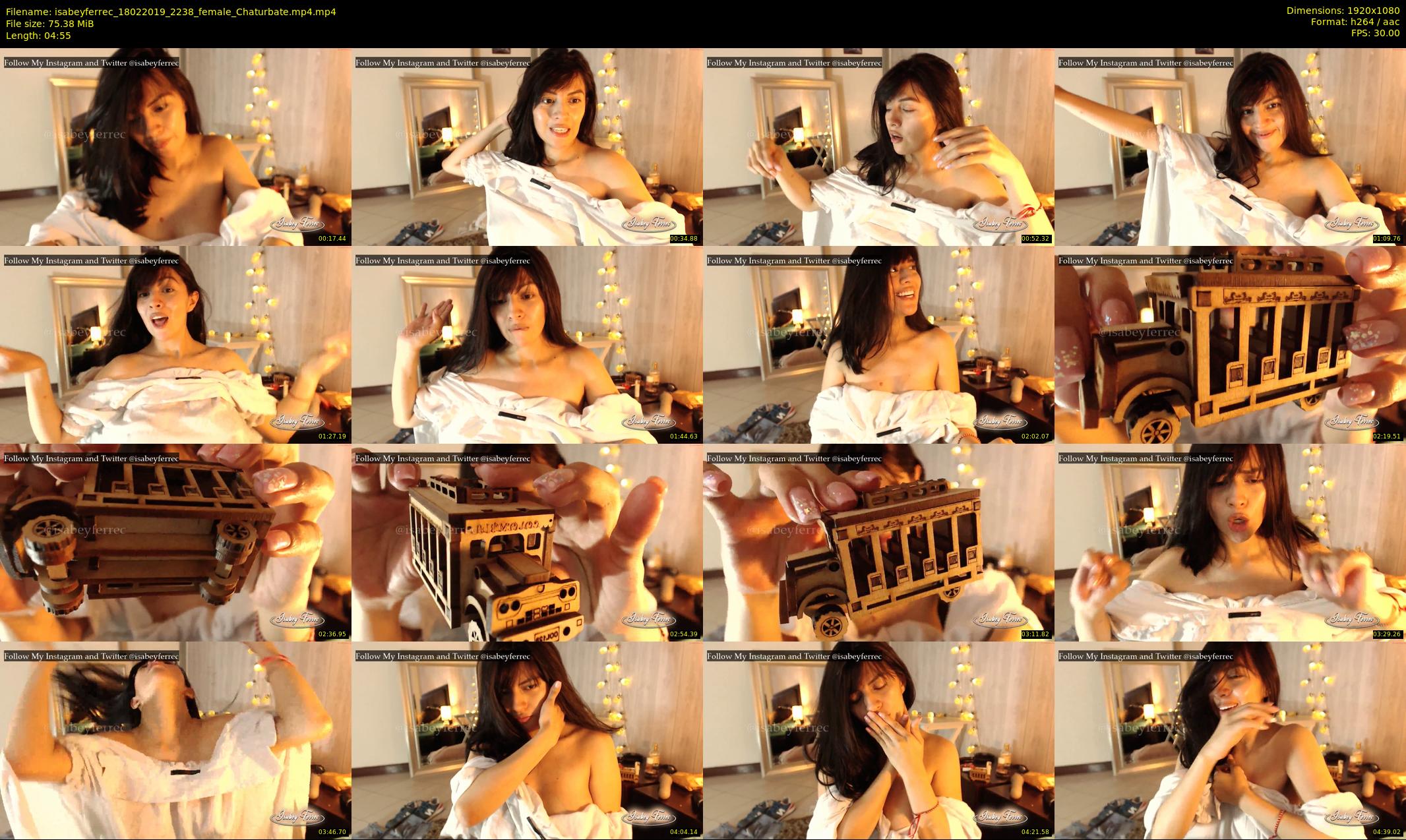 isabeyferrec — 5 minute Chaturbate female cam show recording, 1080p, Feb 18, 2019