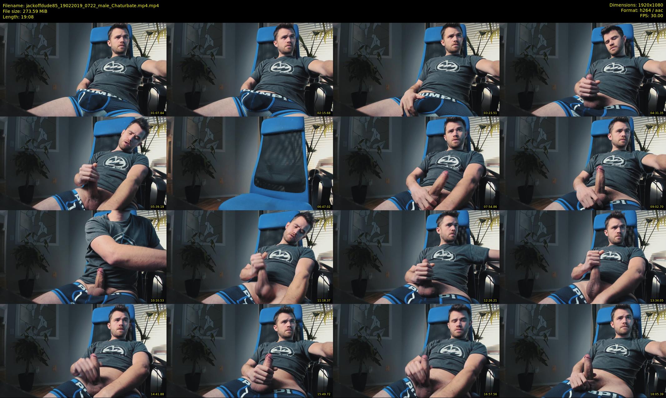 jackoffdude85 — 20 minute Chaturbate male cam show recording, 1080p, Feb 19, 2019