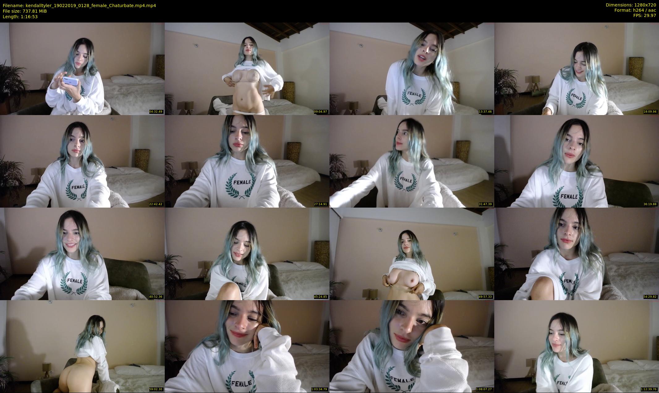 kendalltyler — 77 minute Chaturbate female cam show recording, 720p, Feb 19, 2019