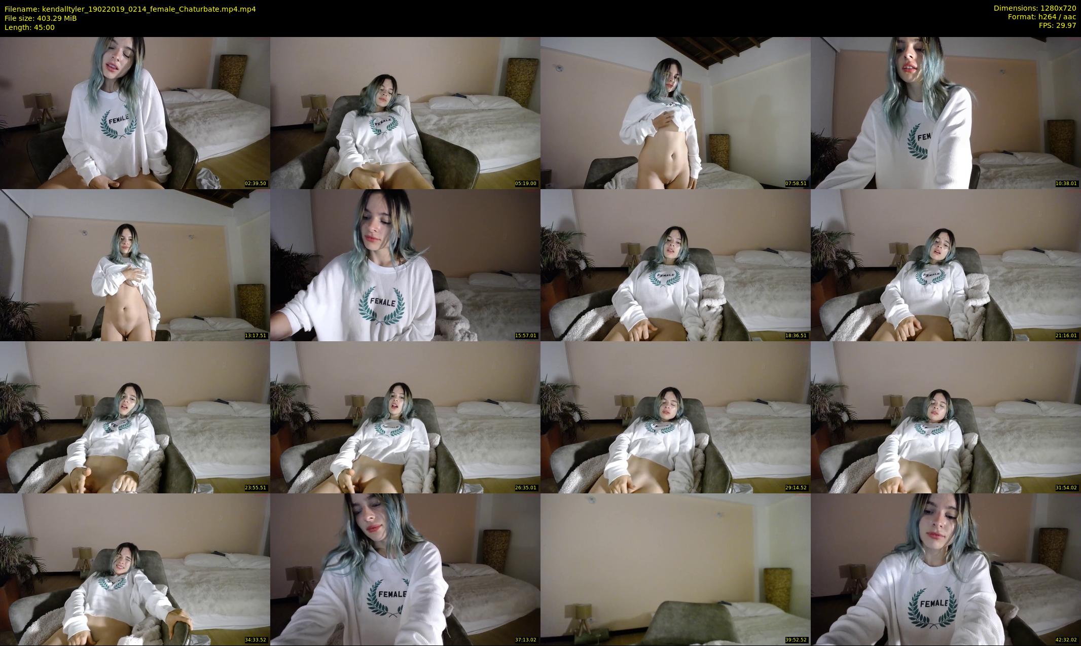 kendalltyler — 45 minute Chaturbate female cam show recording, 720p, Feb 19, 2019
