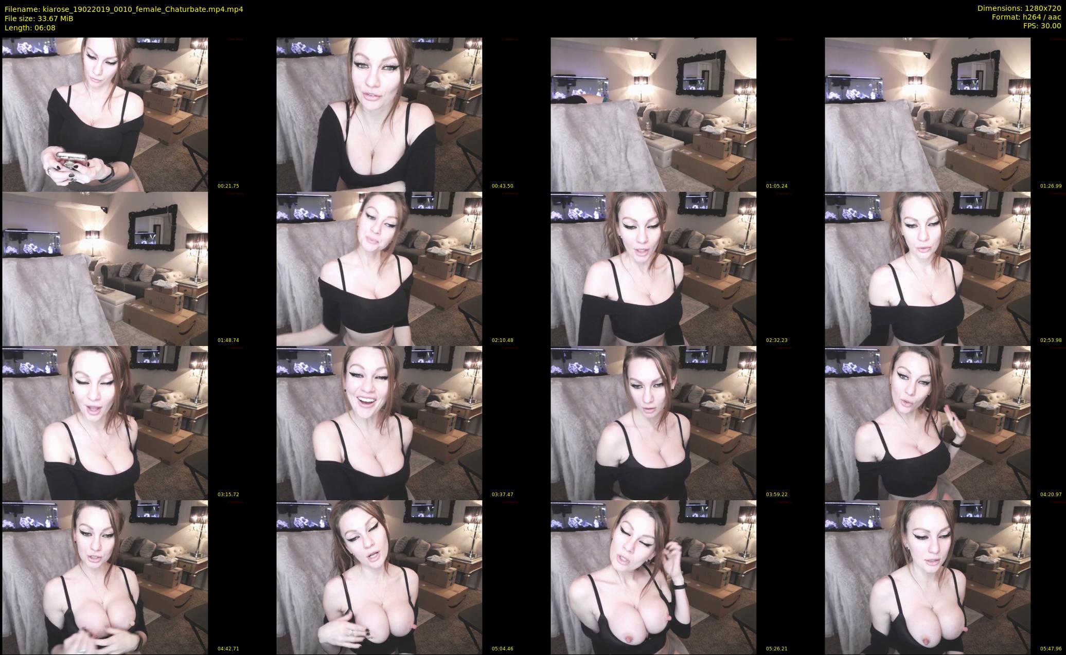 kiarose — 7 minute Chaturbate female cam show recording, 720p, Feb 19, 2019