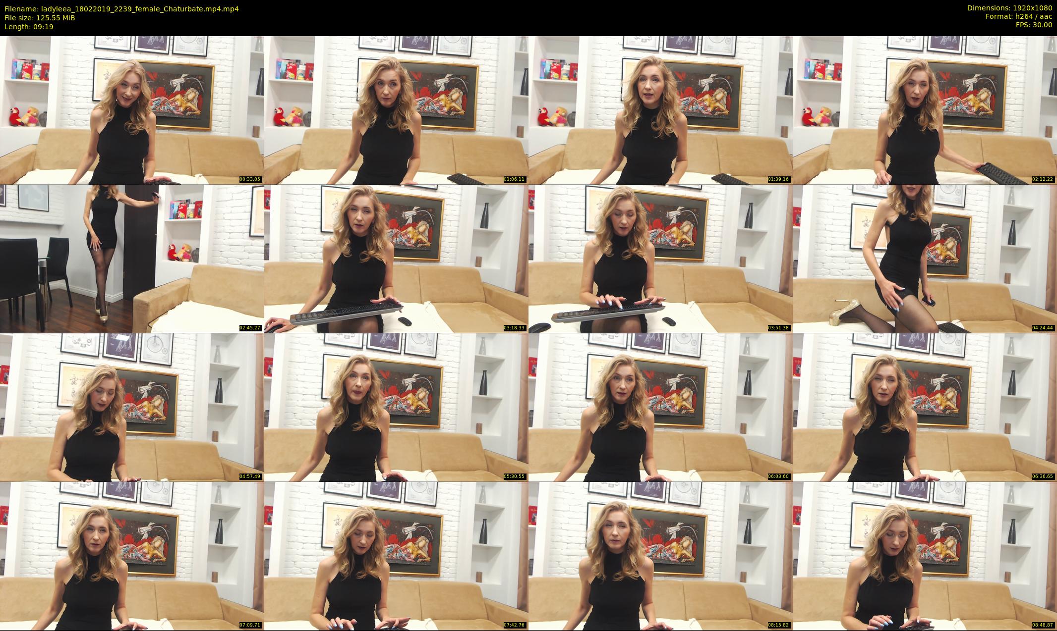 ladyleea — 10 minute Chaturbate female cam show recording, 1080p, Feb 18, 2019