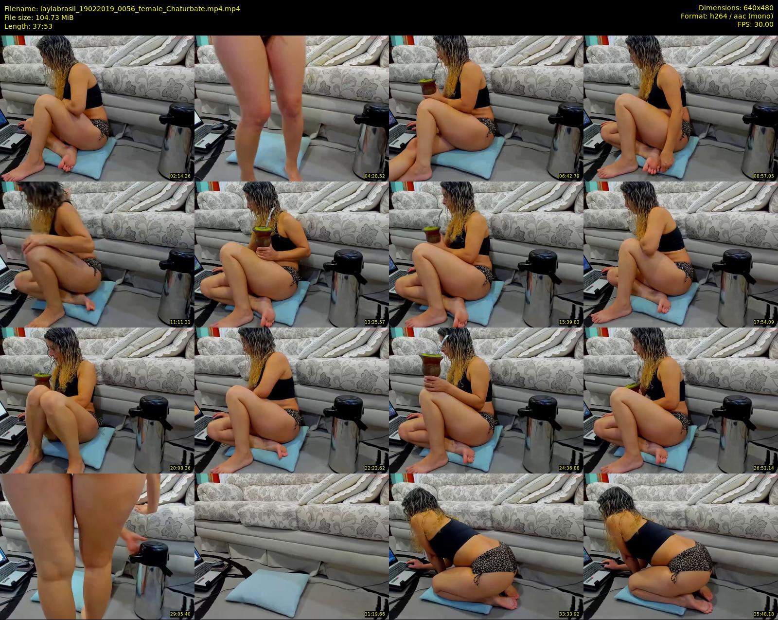 laylabrasil — 38 minute Chaturbate female cam show recording, 480p, Feb 19, 2019