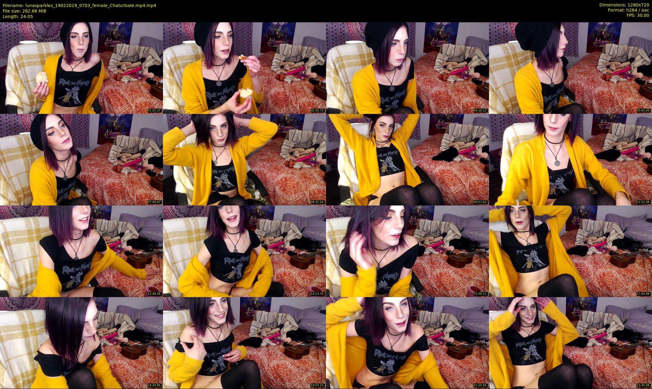lunasparkles — 25 minute Chaturbate female cam show recording, 720p, Feb 19, 2019