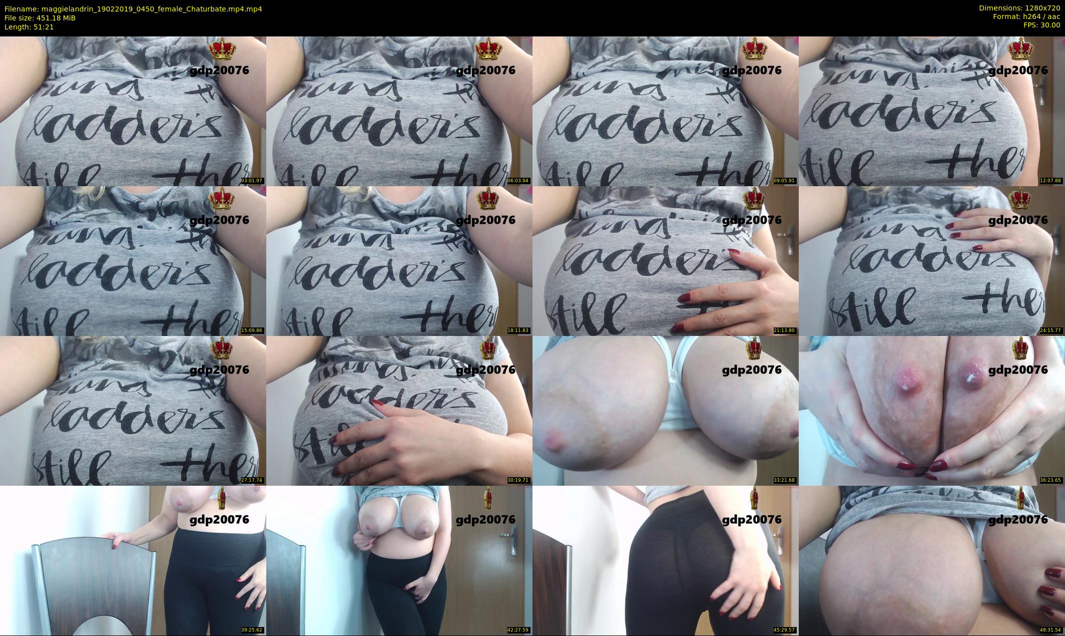 maggielandrin — 52 minute Chaturbate female cam show recording, 720p, Feb 19, 2019