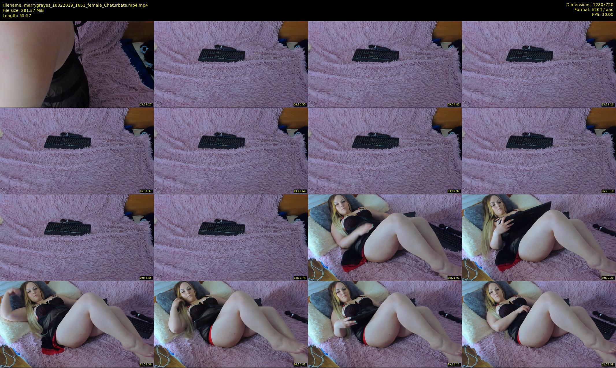 marrygrayes — 56 minute Chaturbate female cam show recording, 720p, Feb 18, 2019
