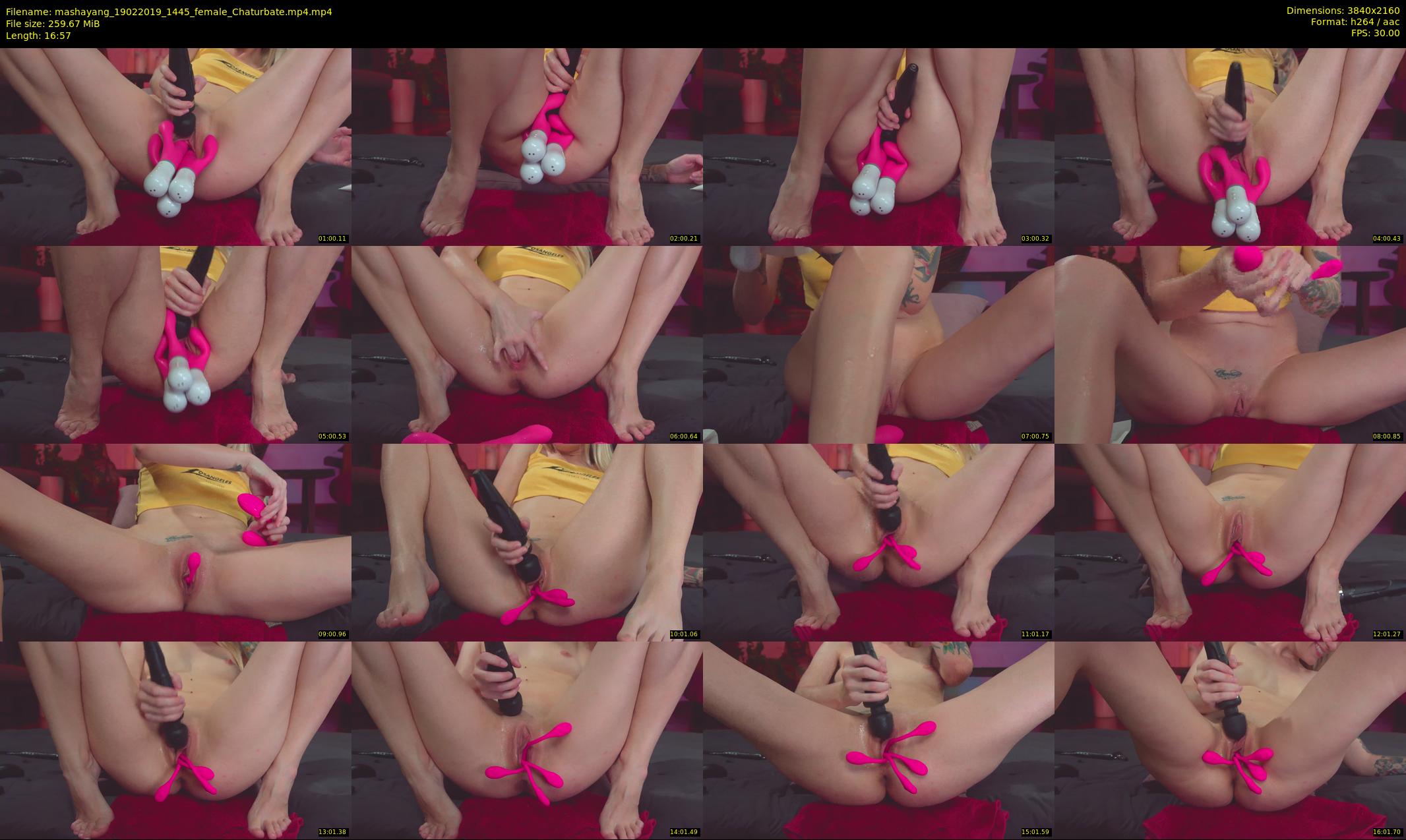 mashayang — 17 minute Chaturbate female cam show recording, 4K, Feb 19, 2019