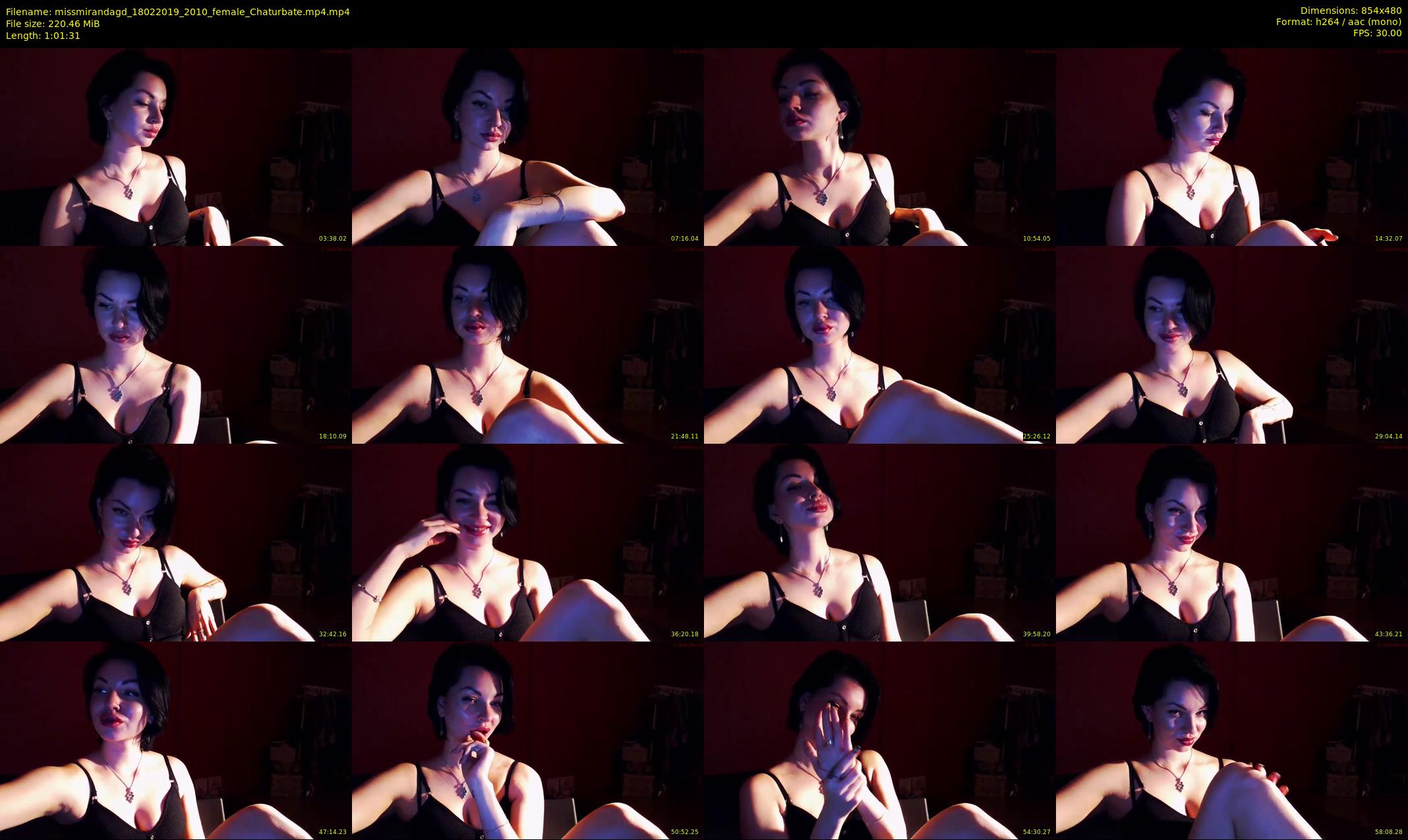 missmirandagd — 62 minute Chaturbate female cam show recording, 480p, Feb 18, 2019