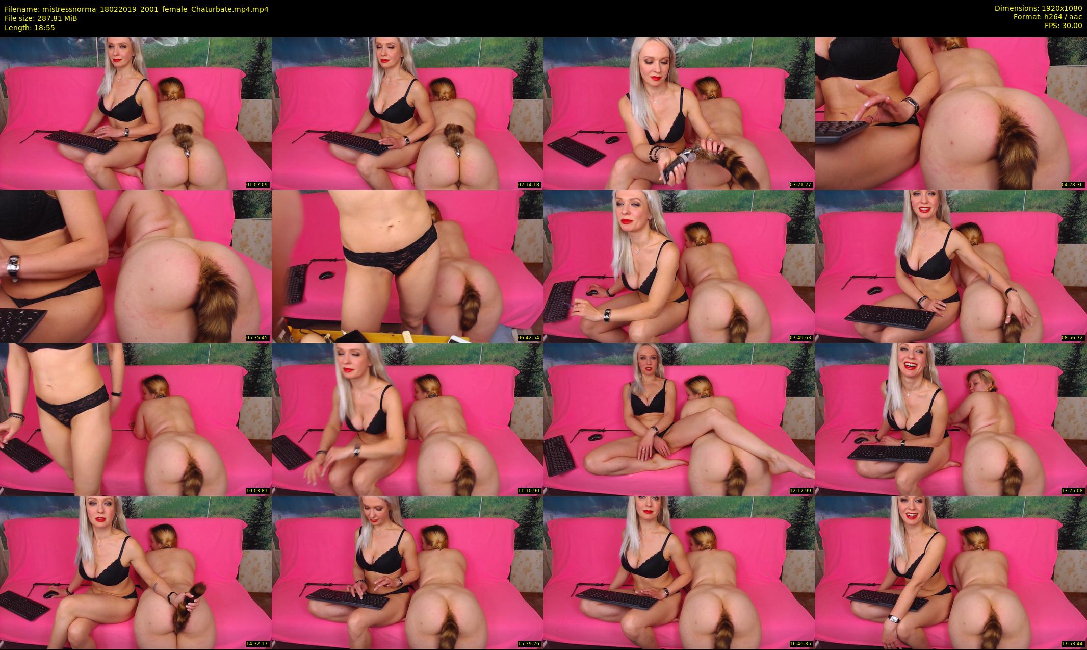 mistressnorma — 19 minute Chaturbate female cam show recording, 1080p, Feb 18, 2019