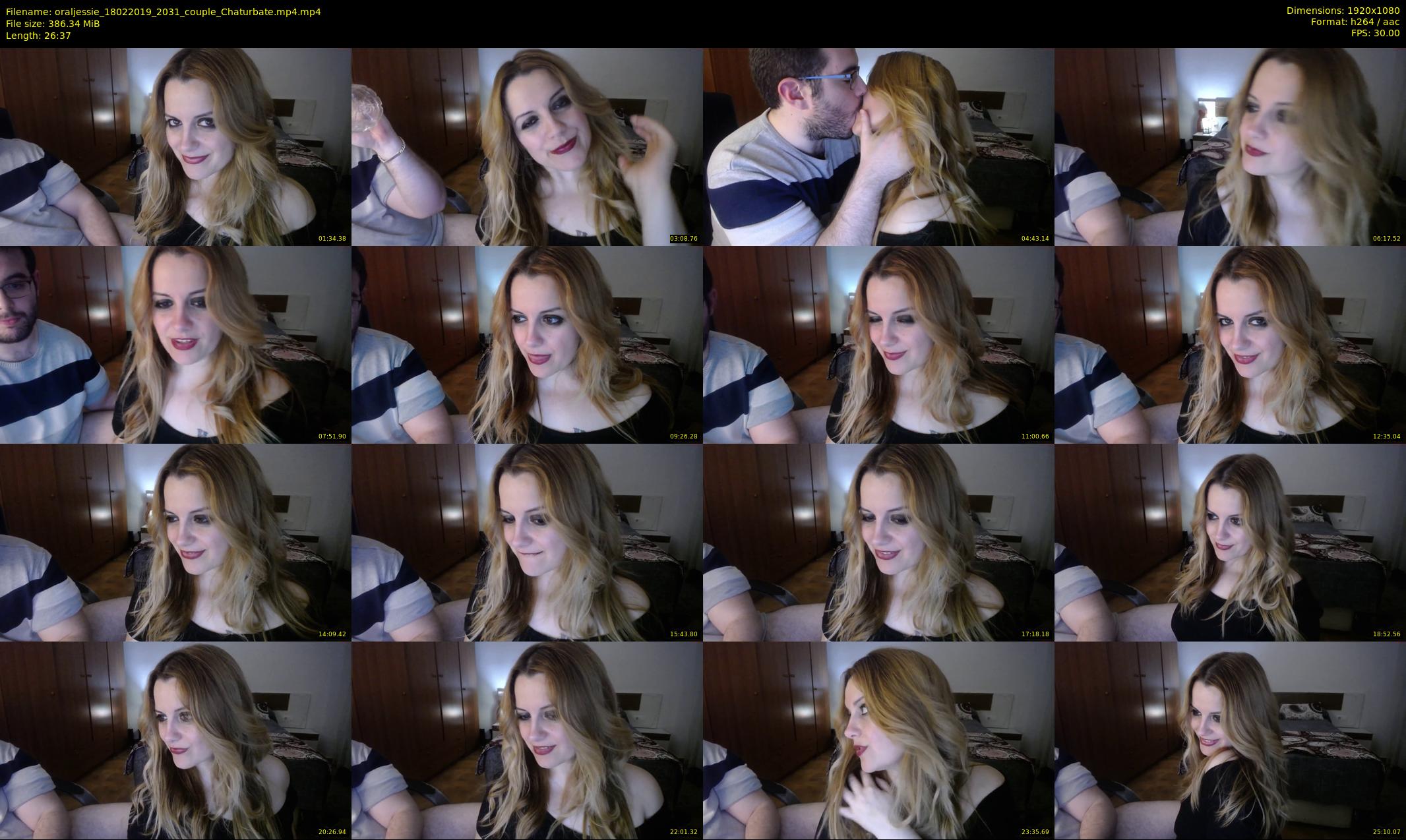 oraljessie — 27 minute Chaturbate couple cam show recording, 1080p, Feb 18, 2019