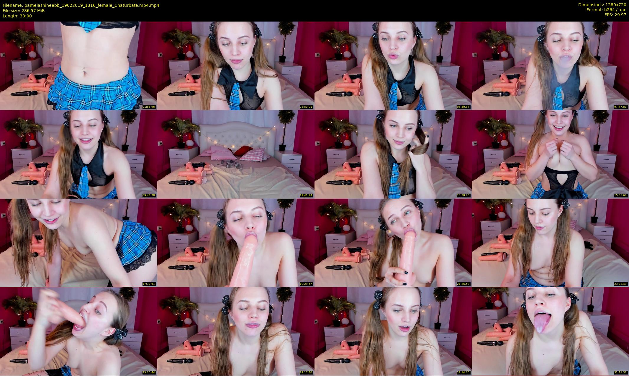 pamelashineebb — 33 minute Chaturbate female cam show recording, 720p, Feb 19, 2019