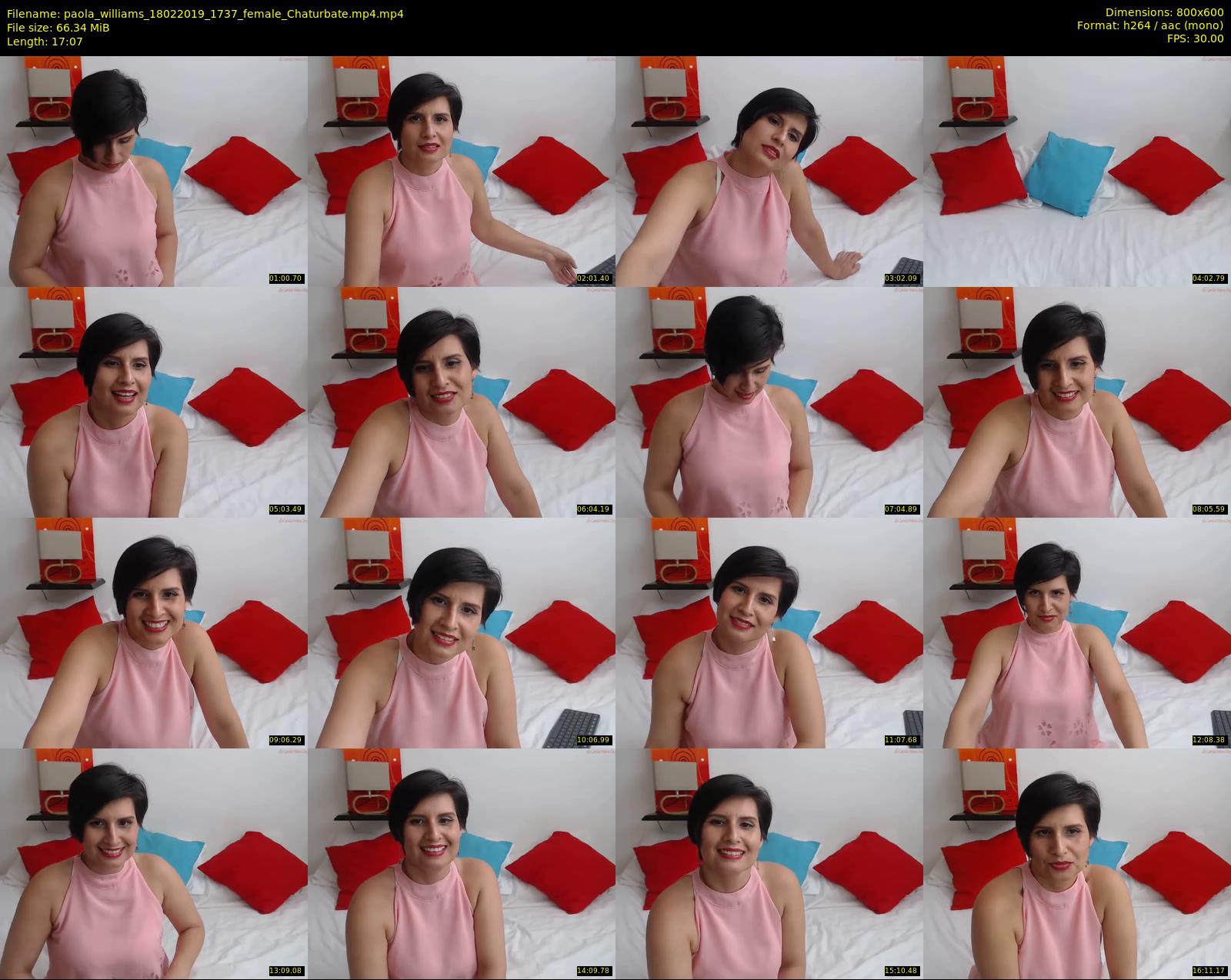 paola_williams — 18 minute Chaturbate female cam show recording, 480p, Feb 18, 2019