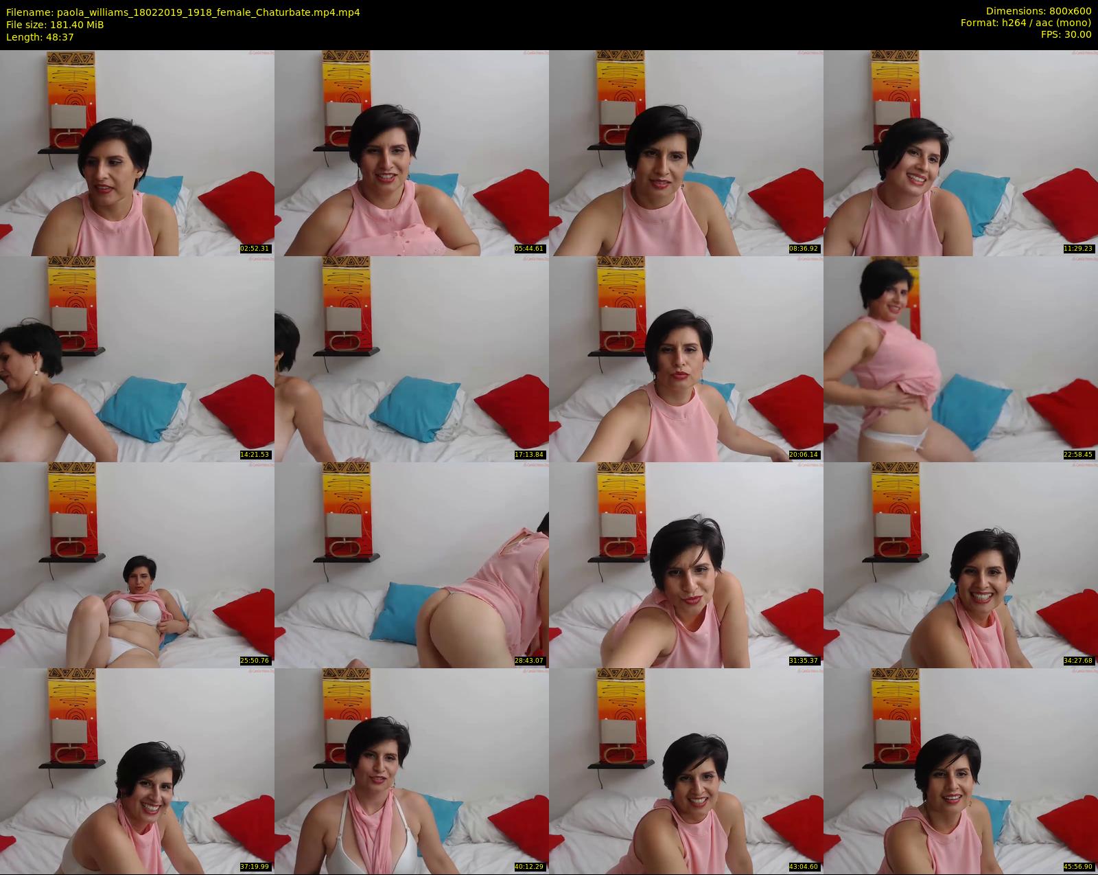 paola_williams — 49 minute Chaturbate female cam show recording, 480p, Feb 18, 2019